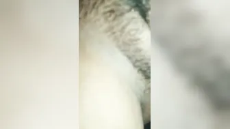 Hairy GF Spreading Pussy Lips Exposing Herself Fully