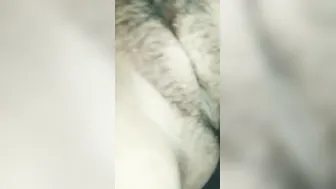 Hairy GF Spreading Pussy Lips Exposing Herself Fully