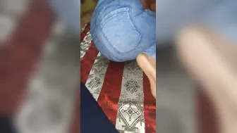 Married Woman Baring Her Full Chest While Relaxing Home Alone