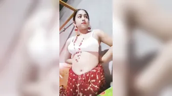 Desi Wife Slowly Unwrapping Her Curves From Traditional Saree