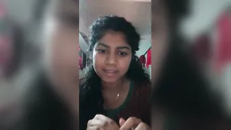 Busty Indian Babe Doing Sexy Striptease Show On Her Selfie Camera
