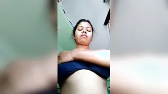 Naked Desi Babe Recording Herself Stripping For Lover On Phone