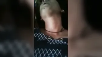 His Thick Cock Stretching Her Tight Natural Bush From His View