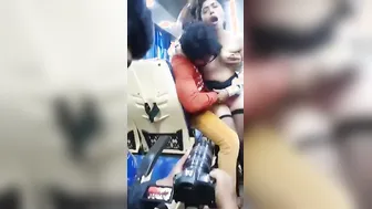 Desi GF Getting Wild With Her Man On Moving Public Bus