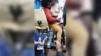 Desi GF Getting Wild With Her Man On Moving Public Bus