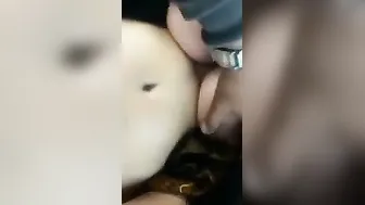 Indian GF Fucked By Her Man In Backseat Of Moving Car