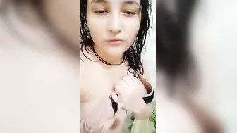 Busty GF Stripping Naked For Me In Hotel Room Selfie