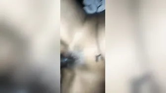 GF Spreading Wide For His Cock Stretching Her Tight Hole