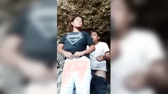 College Friends Sneaking Outdoors For Risky Sex Session Part One