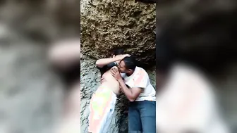 College Friends Sneaking Outdoors For Risky Sex Session Part One
