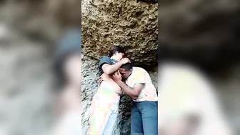 College Friends Sneaking Outdoors For Risky Sex Session Part One