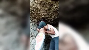 College Friends Sneaking Outdoors For Risky Sex Session Part One