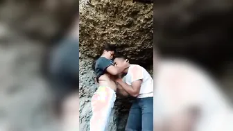 College Friends Sneaking Outdoors For Risky Sex Session Part One