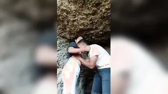 College Friends Sneaking Outdoors For Risky Sex Session Part One