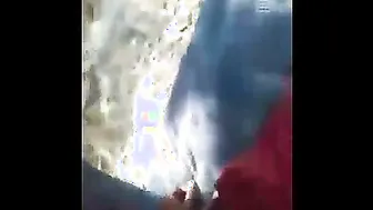 Horny GF Flashing Pussy Outdoors In Naughty Leaked Clip