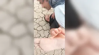 Mature Slut Servicing Two Men Outdoors Taking Both At Same Time