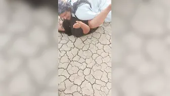 Mature Slut Servicing Two Men Outdoors Taking Both At Same Time