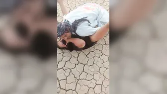 Mature Slut Servicing Two Men Outdoors Taking Both At Same Time