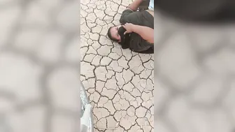 Mature Slut Servicing Two Men Outdoors Taking Both At Same Time