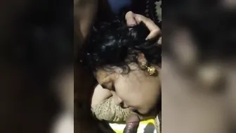 South Indian GF Sucking Cock Of Her BF On Camera