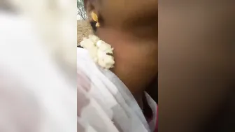 Village Wife From South India Flashing Hairy Pussy In Backyard
