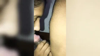 Dusky Lankan Wife Sucking Him Off Nice And Slow On Camera