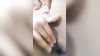 Young Indian Gf Fingering Her Tight Pussy On Selfie Video Call