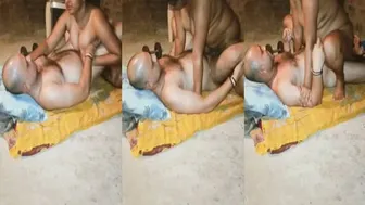 Village Wife Grinding On Her Secret Lover In Secret Hideout