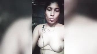 Bangla Village Beauty Stripping Naked In Selfie Recording