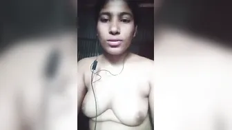 Bangla Village Beauty Stripping Naked In Selfie Recording
