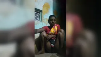 Adivasi Wife Caught Peeing Completely Naked In Bathroom