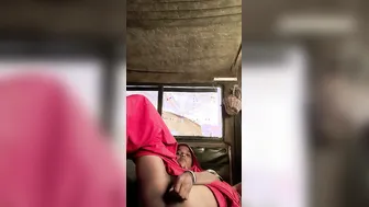 Village Wife Pleasuring Herself With Vegetable In Bedroom Alone