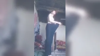 Beautiful Girl From Countryside Taking Naked Selfies In Her House