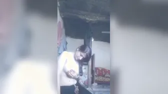 Beautiful Girl From Countryside Taking Naked Selfies In Her House