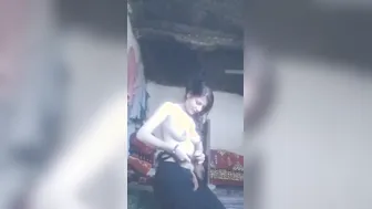 Beautiful Girl From Countryside Taking Naked Selfies In Her House