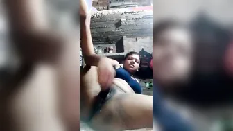 Village Wife Begging For More While Using Dildo On Herself