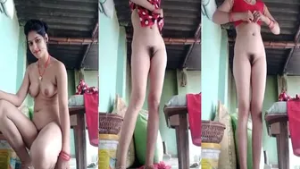 Sweet Village Bhabhi Stripping Naked In Leaked Private Video