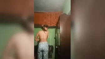 Tall Desi Village Babe Showing Off Her Natural Boobs On Cam