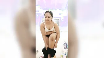 Chubby GF Next Door Stripping Completely Naked On Webcam