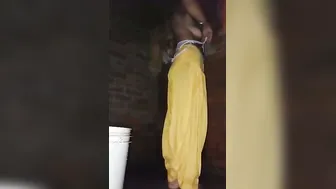 Tall Village Babe Bathing Naked Recording Herself On Her Phone
