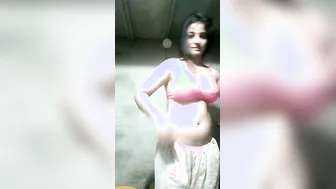 Shy GF Doing Hot Striptease Dancing Naked For Her Lover