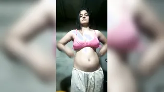 Shy GF Doing Hot Striptease Dancing Naked For Her Lover