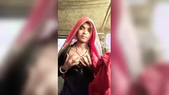 Rajasthani Wife Slowly Undressing Revealing Her Big Natural Boobs