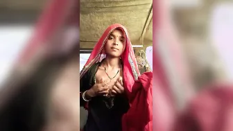 Rajasthani Wife Slowly Undressing Revealing Her Big Natural Boobs