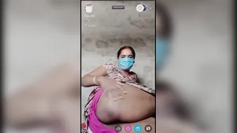 Masked Village Wife Earning Money Showing Her Body On Camera