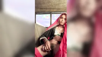 Desi Village Girl Using Thick Vegetable Pleasuring Her Wet Pussy