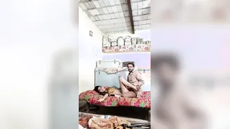 Dehati Couple Recording Their Raw Fucking Session In Bedroom
