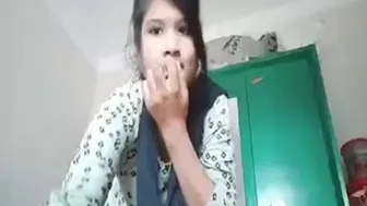 Horny Desi Girl Fingering Her Wet Pussy In Bedroom Alone