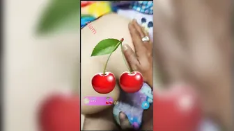 Indian Wife Riding Her Husband Live On Webcam Showing Her Tits