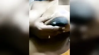 Mature Aunty Flashing Her Huge Tits For The Camera